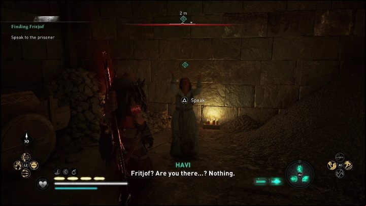 Among the prisoners, there is Tyra (the only one who does not escape when the cell is opened) - AC Valhalla Dawn of Ragnarok: Finding Frithjof - Walkthrough - Assassins Creed Valhalla Guide and Walkthrough