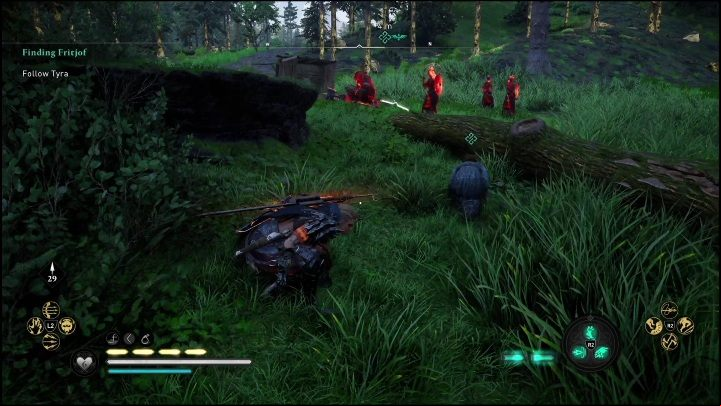 On the other side of the river, you'll encounter a group of enemies - AC Valhalla Dawn of Ragnarok: Finding Frithjof - Walkthrough - Assassins Creed Valhalla Guide and Walkthrough