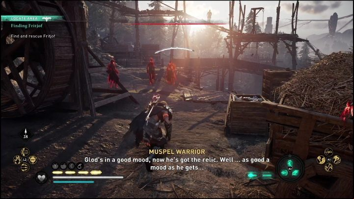 There are many opponents patrolling the dig site - AC Valhalla Dawn of Ragnarok: Finding Frithjof - Walkthrough - Assassins Creed Valhalla Guide and Walkthrough