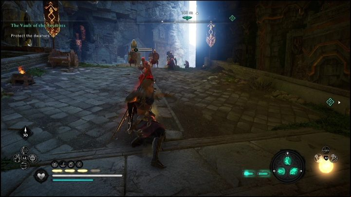 There will be several opponents in the building that you must defeat - AC Valhalla Dawn of Ragnarok: Vault of the Ancients - Walkthrough - Assassins Creed Valhalla Guide and Walkthrough