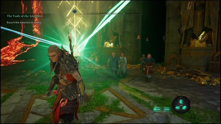 After getting rid of the opponents, exit the building - AC Valhalla Dawn of Ragnarok: Vault of the Ancients - Walkthrough - Assassins Creed Valhalla Guide and Walkthrough