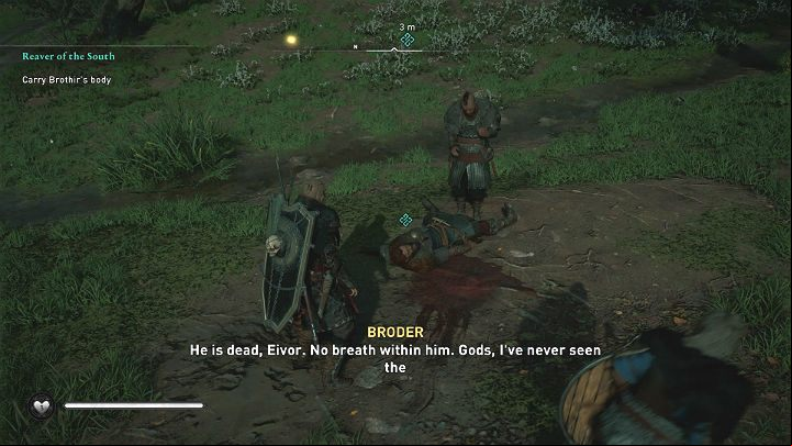 Broder, although seriously wounded, survived - Assassins Creed Valhalla: Reaver of the South - Southsexe - Assassins Creed Valhalla Guide and Walkthrough