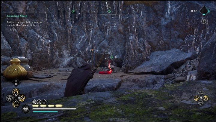 There is a small cave at the location - AC Valhalla Crossover Stories: Counting Sheep - all shards - Main missions - Assassins Creed Valhalla Guide and Walkthrough