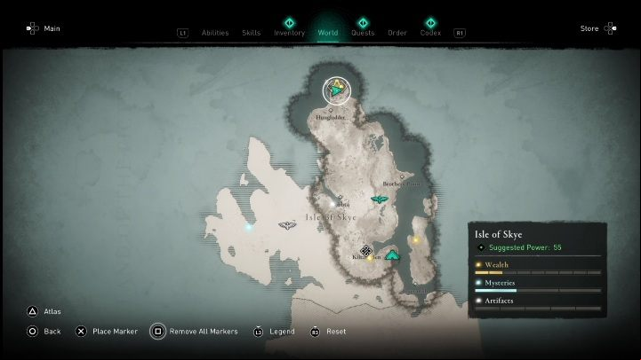 1 - AC Valhalla Crossover Stories: Gear Chests in Isle of Skye - locations - Secrets and Collectibles - Assassins Creed Valhalla Guide and Walkthrough