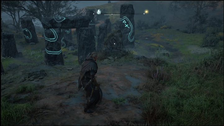 The pattern you're tasked with finding can be viewed on a small rock located on a small hill south from the stones - AC Valhalla Crossover Stories: Standing Stones in Isle of Skye - locations - Secrets and Collectibles - Assassins Creed Valhalla Guide and Walkthrough
