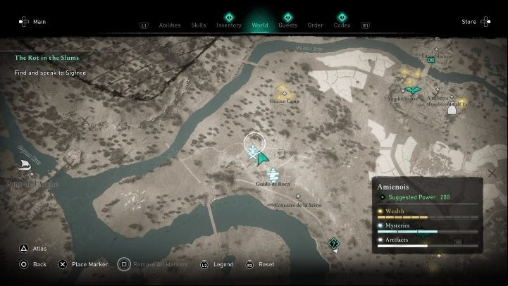 1 - AC Valhalla Siege of Paris: Frankish Noble, Amienois - secrets, locations - Amienois - Assassins Creed Valhalla Guide and Walkthrough