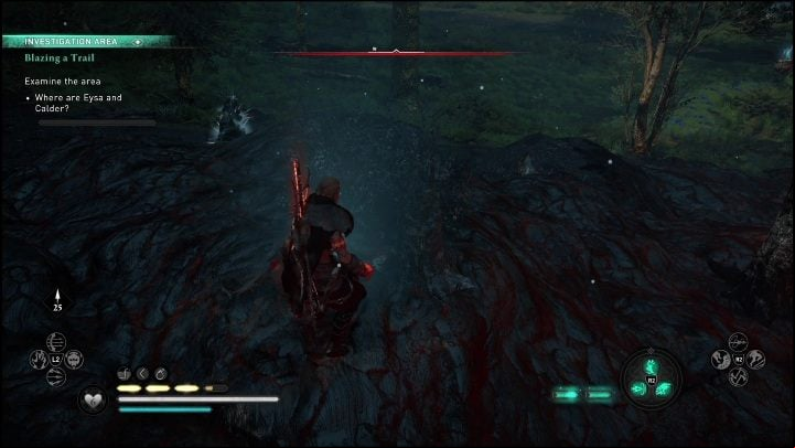 When on-site, investigate the area - AC Valhalla Dawn of Ragnarok: Blazing a Trail - Walkthrough - Assassins Creed Valhalla Guide and Walkthrough