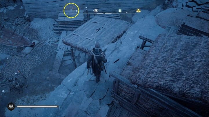 Start: The paper is on a pile of wood, right next to the one of the warehouses - Assassins Creed Valhalla: Flying Paper - Snotinghamscire secrets, locations - Snotinghamscire - Assassins Creed Valhalla Guide and Walkthrough