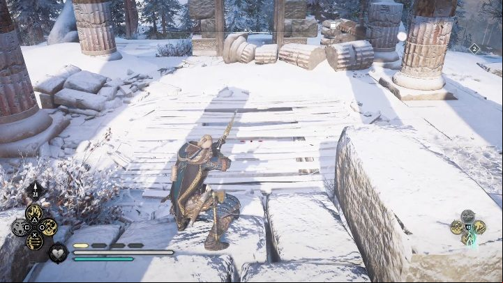 Your first task is to destroy the boards that block the age leading underground - Assassins Creed Valhalla: Treasure Hoard Map - Snotinghamscire locations - Snotinghamscire - Assassins Creed Valhalla Guide and Walkthrough