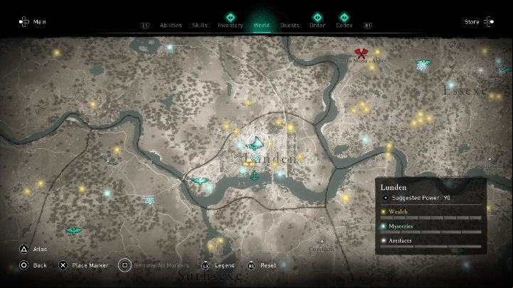 Location: the upper part of the city - Assassins Creed Valhalla: Flying paper - Lunden secrets, locations - Lunden - Assassins Creed Valhalla Guide and Walkthrough