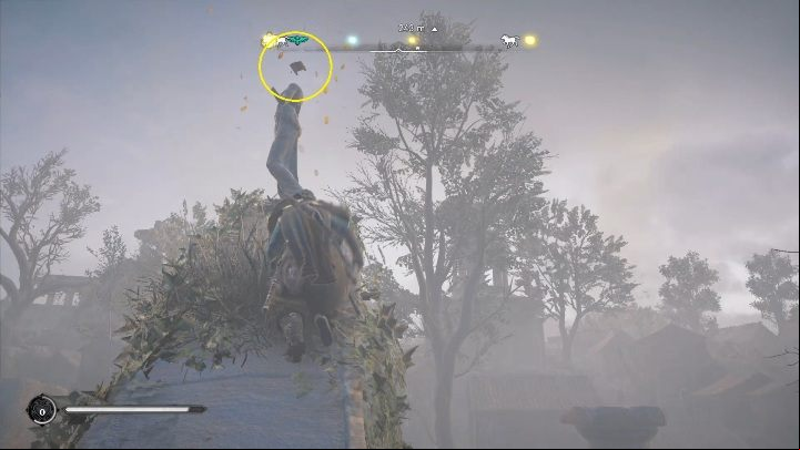 End: it will stop over the statue, located on destroyed stone elements - Assassins Creed Valhalla: Flying paper - Lunden secrets, locations - Lunden - Assassins Creed Valhalla Guide and Walkthrough