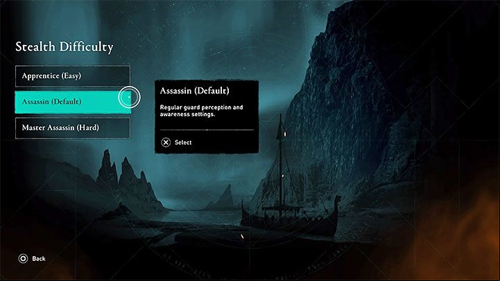 Assassin's Creed Valhalla enables you to set the difficulty level for stealth mechanics separately - Assassins Creed Valhalla: Sneaking - Basics - Assassins Creed Valhalla Guide and Walkthrough