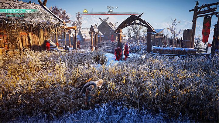 Hiding in high grass is most helpful in avoiding detection when traversing hostile locations - Assassins Creed Valhalla: Sneaking - Basics - Assassins Creed Valhalla Guide and Walkthrough