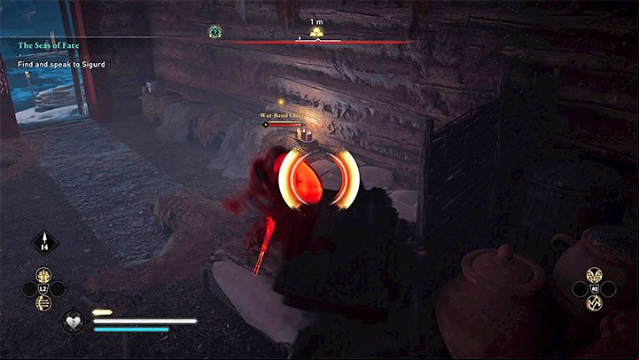 You must start by launching a stealth attack by pressing R1 / RB after getting behind the back or above an elite opponent - Assassins Creed Valhalla: Sneaking - Basics - Assassins Creed Valhalla Guide and Walkthrough