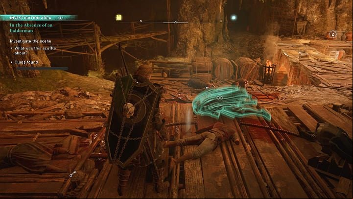 When you examine one of the bodies, Eivor will find that the mighty have clashed with the bandits and it did not end up well for the latter - Assassins Creed Valhalla: In the absence of the Ealdorman - Lincolnscire - Assassins Creed Valhalla Guide and Walkthrough