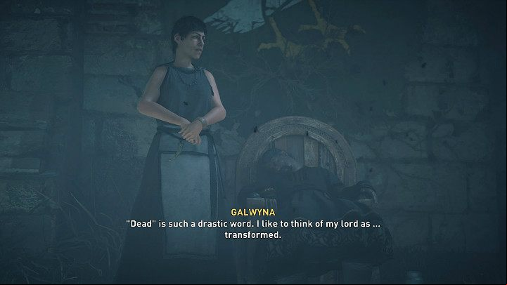 In the chamber underground, you will find Galwina and Hundbeortha - Assassins Creed Valhalla: In the absence of the Ealdorman - Lincolnscire - Assassins Creed Valhalla Guide and Walkthrough