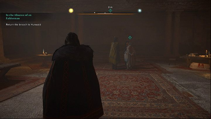 Return to Lincoln and give Hunwald a brooch as a souvenir of his deceased father - Assassins Creed Valhalla: In the absence of the Ealdorman - Lincolnscire - Assassins Creed Valhalla Guide and Walkthrough