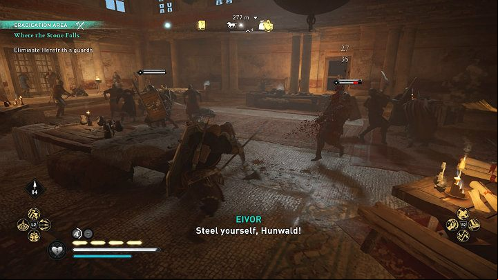 If you have not chosen Herefrith as your future ealdorman, he will call his soldiers and attack the meeting room - Assassins Creed Valhalla: Where the Stone Falls - Lincolnscire - Assassins Creed Valhalla Guide and Walkthrough