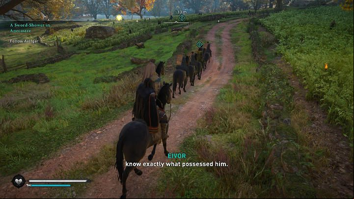 Get on your horse and go to the camp at Wynmere Lake, where the rest of the troops are preparing for the battle - Assassins Creed Valhalla: A Sword-Shower in Anecastre - Lincolnscire - Assassins Creed Valhalla Guide and Walkthrough