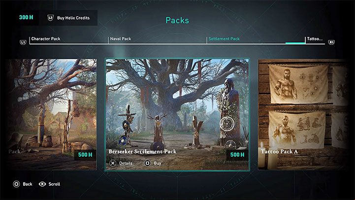 Cost: 500 Helix Credits in the store - Assassins Creed Valhalla: Pack / berserkers kit - Appendix - Assassins Creed Valhalla Guide and Walkthrough