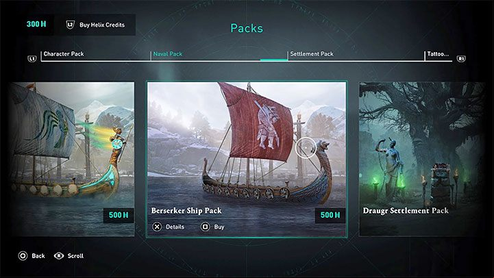Cost: 500 Helix Credits in the store - Assassins Creed Valhalla: Pack / berserkers kit - Appendix - Assassins Creed Valhalla Guide and Walkthrough