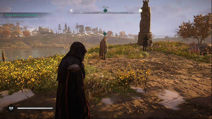 When you get there, you will find that despite Eivor's skepticism, Hunwald was telling the truth, and indeed his Norman fiancée exists - Assassins Creed Valhalla: Salve for a Fresh Wound - Lincolnscire - Assassins Creed Valhalla Guide and Walkthrough