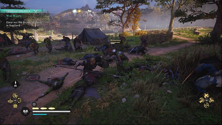 After leaving the church, you must eliminate all the king's men who stayed in Quatford - Assassins Creed Valhalla: War Weary - Sciropescire - Assassins Creed Valhalla Guide and Walkthrough