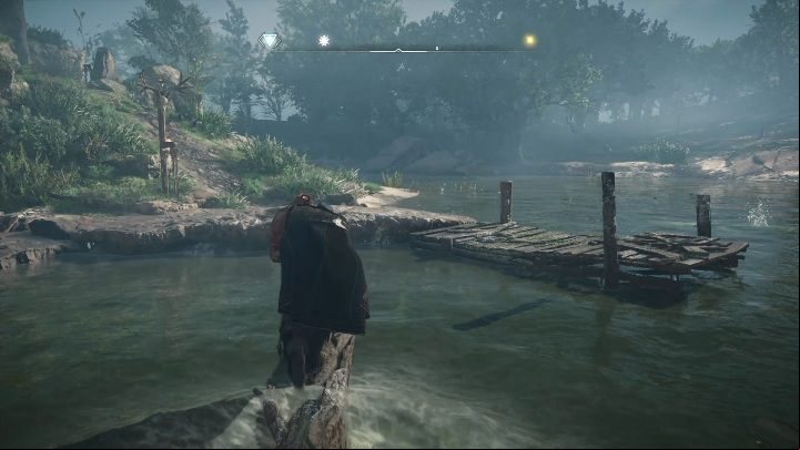 If you don't have the ability to destroy rocks, you can go to the island nearby - Assassins Creed Valhalla: Cursed symbol - Oxenefordscire secrets, locations - Oxenefordscire - Assassins Creed Valhalla Guide and Walkthrough