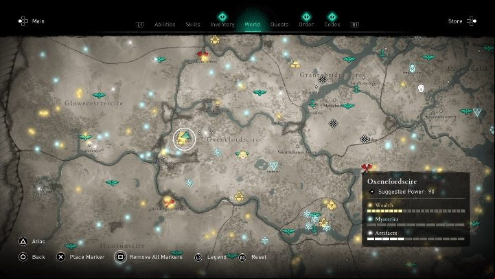 You will receive this ability on the left part of the map, in an enemy camp - Assassins Creed Valhalla: Gear - Oxenefordscire secrets, locations - Oxenefordscire - Assassins Creed Valhalla Guide and Walkthrough