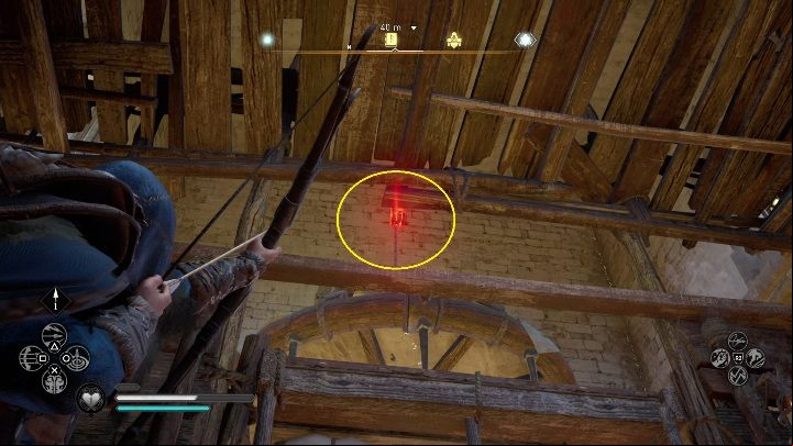 Upstairs, you can only get to the chest if you destroy the trap that is obstructing your way - Assassins Creed Valhalla: Gear - Oxenefordscire secrets, locations - Oxenefordscire - Assassins Creed Valhalla Guide and Walkthrough