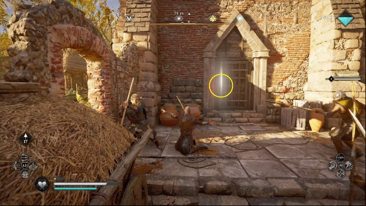 To get inside you must first open the door closed with a key - Assassins Creed Valhalla: Gear - Oxenefordscire secrets, locations - Oxenefordscire - Assassins Creed Valhalla Guide and Walkthrough