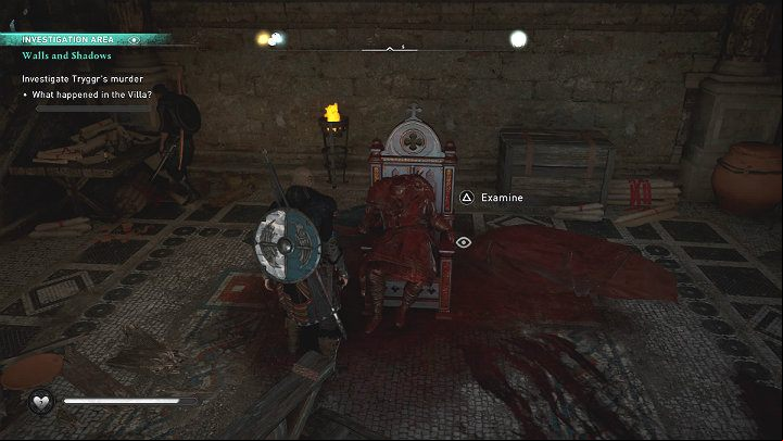 The first clue is a letter nailed to Tryggr's corpse, which warns against three pagans who sneaked into town - Assassins Creed Valhalla: Walls and Shadows - Lunden - Assassins Creed Valhalla Guide and Walkthrough