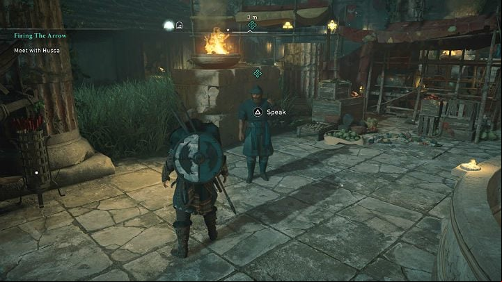 Go to the Imperial Arch and talk to Hussa - Assassins Creed Valhalla: Firing the Arrow - Lunden - Assassins Creed Valhalla Guide and Walkthrough