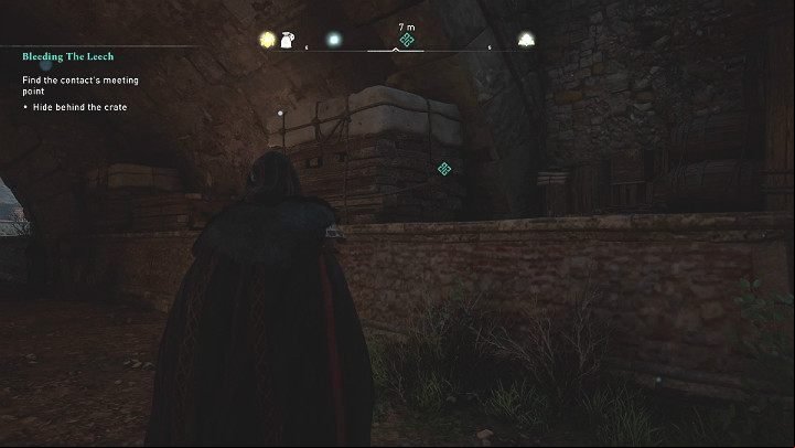 The informant Eivor is looking for appears only at night – you can use the meditation to speed the time - Assassins Creed Valhalla: Bleeding the Leech - Lunden - Assassins Creed Valhalla Guide and Walkthrough