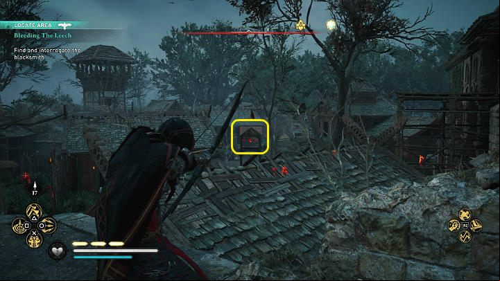Watch out for the alarm bell - Assassins Creed Valhalla: Bleeding the Leech - Lunden - Assassins Creed Valhalla Guide and Walkthrough