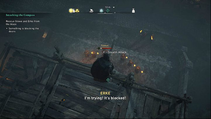 At the door you will come across a whole troop of guards - Assassins Creed Valhalla: Smashing the Com - Lunden - Assassins Creed Valhalla Guide and Walkthrough