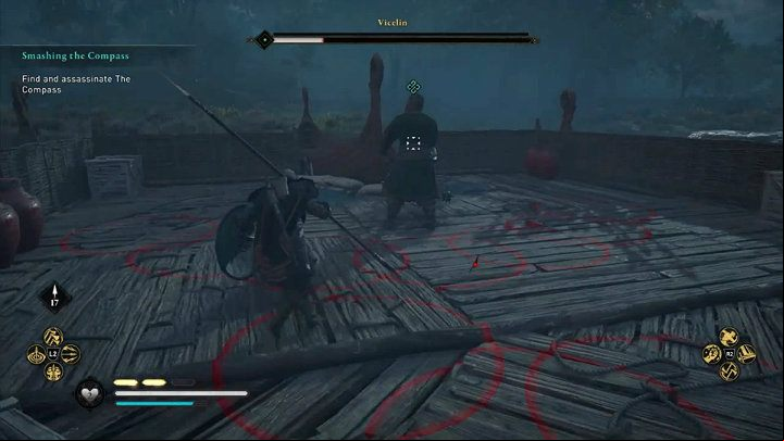 The Com' special skill is the ability to call for reinforcements and order to attack the deck on which the fight is taking place - Assassins Creed Valhalla: Smashing the Com - Lunden - Assassins Creed Valhalla Guide and Walkthrough