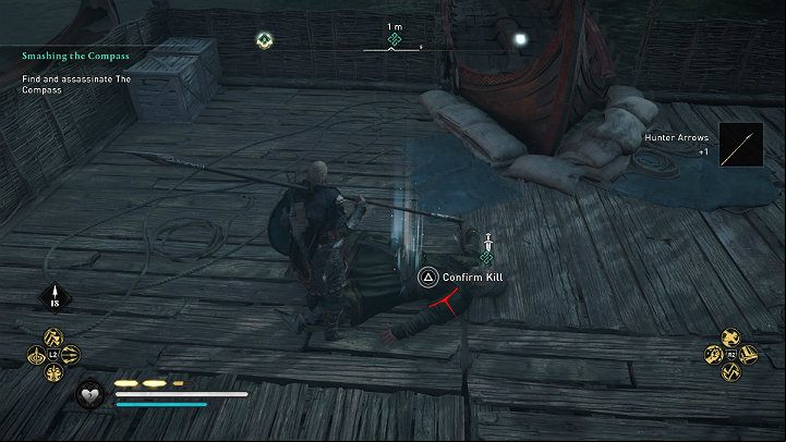 When your opponent is defeated, to confirm the killl and the fight will be over - Assassins Creed Valhalla: Smashing the Com - Lunden - Assassins Creed Valhalla Guide and Walkthrough