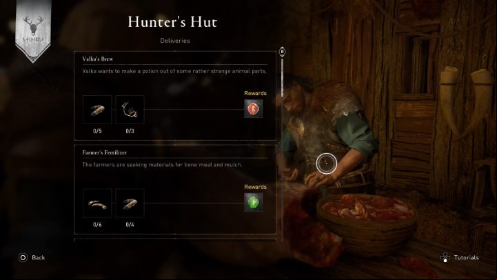 Another building giving access to new items is the Hunter's Hut - Assassins Creed Valhalla: Which are best buildings for the settlement? - Settlement - Assassins Creed Valhalla Guide and Walkthrough