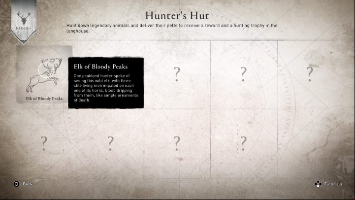 Another new feature coming from investing in this building is the ability to track progress in finding and killing legendary animals - special varieties of boss-like animals - Assassins Creed Valhalla: Which are best buildings for the settlement? - Settlement - Assassins Creed Valhalla Guide and Walkthrough