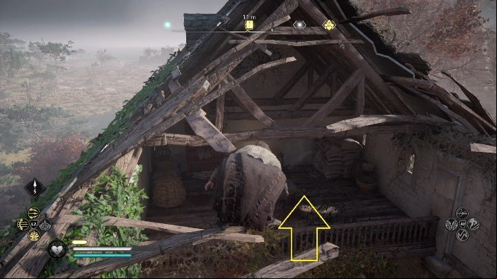 To get to the skill you have to jump on the destroyed roof of the building and go to the landing where the book is located - Assassins Creed Valhalla: Abilities - East Anglia secrets, locations - East Anglia - Assassins Creed Valhalla Guide and Walkthrough