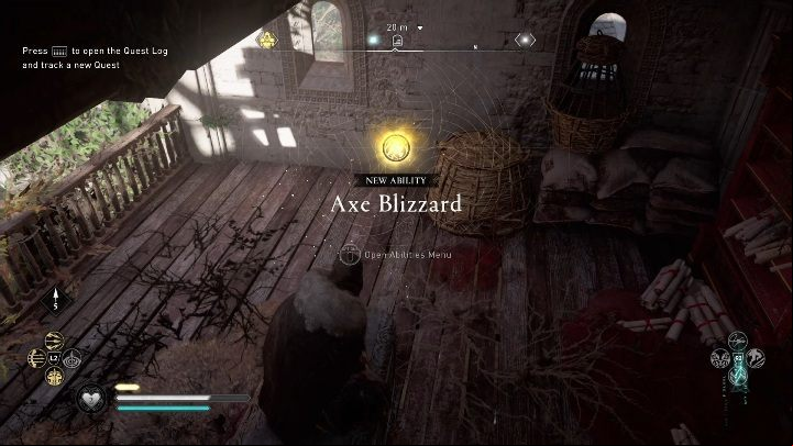 With the skill, you can throw a bunch of axes at your opponents - Assassins Creed Valhalla: Abilities - East Anglia secrets, locations - East Anglia - Assassins Creed Valhalla Guide and Walkthrough