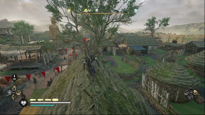Start: The paper is located on the roof of the building - AC Valhalla Wrath of the Druids: Flaying Paper - Connacht secrets, location - Connacht - Assassins Creed Valhalla Guide and Walkthrough