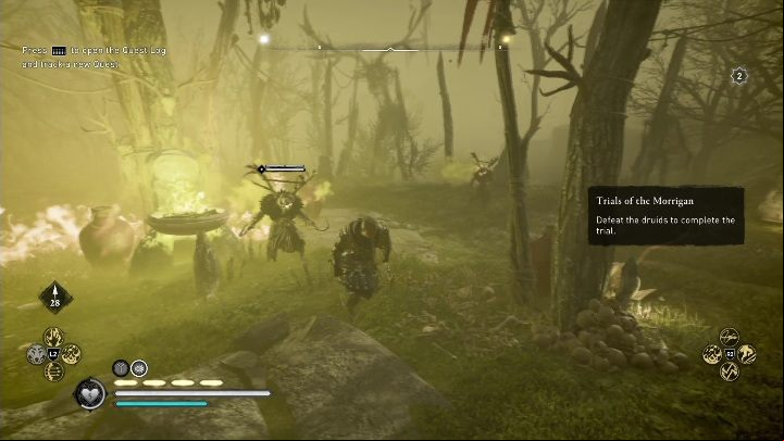 To complete this side activity, you must kill the enemies - AC Valhalla Wrath of the Druids: Trails of the Morrigan - Connacht secrets - Connacht - Assassins Creed Valhalla Guide and Walkthrough
