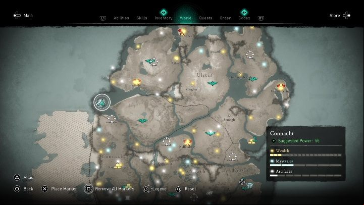 1 - AC Valhalla Wrath of the Druids: Lost Drengr - Connacht secrets, location - Connacht - Assassins Creed Valhalla Guide and Walkthrough