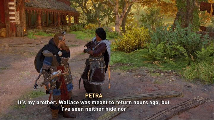 During one of the next visits to the settlement, Petra may ask Eivor for help - Assassins Creed Valhalla: Petra - romance - Romances - Assassins Creed Valhalla Guide and Walkthrough