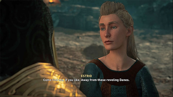 The chance to sleep with Estrid comes after the fake kidnapping – during the Taken main quest - Assassins Creed Valhalla: Estrid - romance - Romances - Assassins Creed Valhalla Guide and Walkthrough