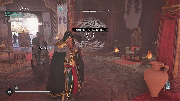 It is worth noting that if at the end of the Snotinghamscire storyline you chose Trygve for the next yarl, Vili will be able to move to Ravensthorpe and the Raven Clan as one of the Jomsvikings - Assassins Creed Valhalla: Vili - romance - Romances - Assassins Creed Valhalla Guide and Walkthrough