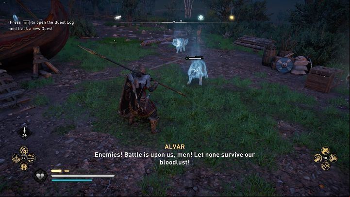 Several wolves will appear in the area nearby - Assassins Creed Valhalla: The Last Raid - Oxenefordscire - Assassins Creed Valhalla Guide and Walkthrough