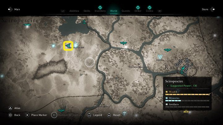 Then proceed to the location shown in the image above - Assassins Creed Valhalla: Miracle - Sciropescire - Assassins Creed Valhalla Guide and Walkthrough